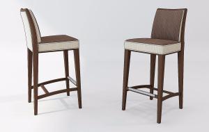 欧式实木方形吧台椅