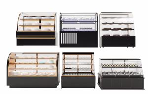 蛋糕房冷藏柜、糕点收纳货架组合3d模型 蛋糕房冷藏柜、糕点收纳货架组合