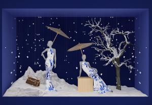 商场服装店橱窗、人物模特