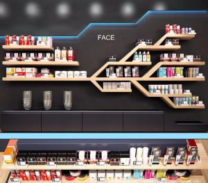 树状造型货架、化妆品摆件组合3d模型 树状造型货架、化妆品摆件组合