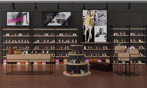 现代鞋店女式凉鞋专卖店展柜、货架