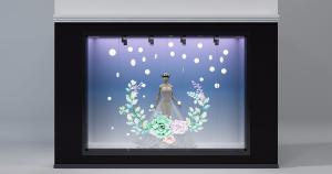 商场婚纱礼服专卖店橱窗、人物模特