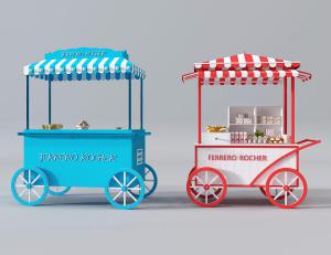 欧式食品售货车、移动车