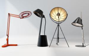 工业风可折叠落地灯、太阳能落地灯、摄影灯组合