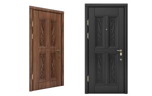 现代简约对称花纹的卧室门