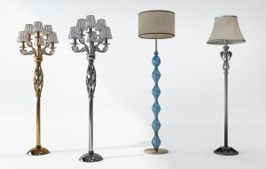 欧式金色、银色花束落地灯