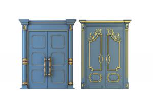 现代装饰几何形的推拉门