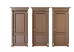 欧式实木装饰精致的雕花构件卧室门