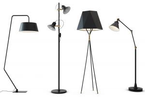 现代黑色双头喇叭造型吊灯