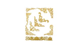 装饰直角的雕花欧式构件