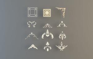 精致金属、石膏雕花欧式构件