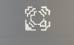 装饰墙角的雕花欧式构件