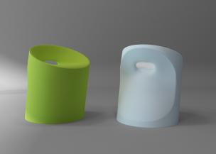 现代个性塑料圆凳