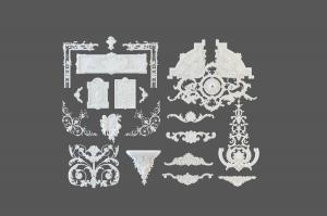 欧式白色石膏雕花欧式构件