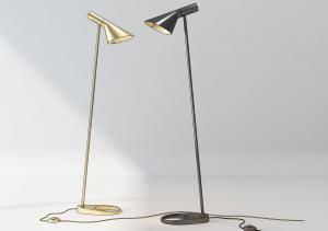 北欧简约金属话筒落地灯