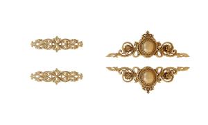 局部装饰的雕花欧式构件