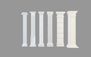 欧式方柱、圆柱大理石罗马柱子