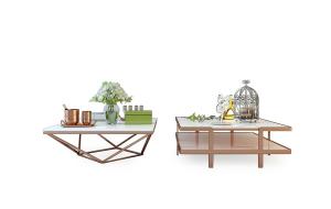 现代方形双层金属大理石茶几3d模型 现代方形双层金属大理石茶几