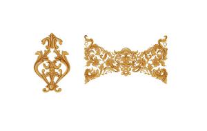 类似蝴蝶结的雕花欧式构件