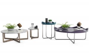 现代金属异形塑料台面茶几3d模型 现代金属异形塑料台面茶几