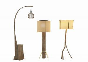 中式实木弯曲金属镂空网灯罩吊灯