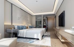 新中式双人间酒店客房