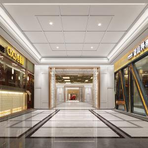 商场购物广场入口走廊