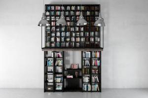 黑色金属多功能工业风书柜