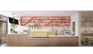 浅色调面包店、蛋糕店