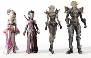 公主型、侠客型女子游戏人物3d模型 公主型、侠客型女子游戏人物