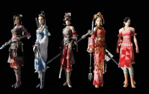 剑网三游戏人物3d模型 剑网三游戏人物