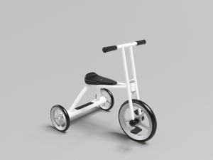 儿童黑白玩具三轮车