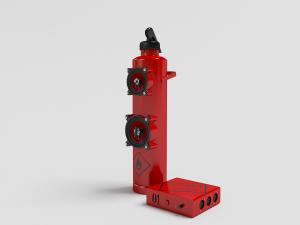 红色消防栓、火警报警器