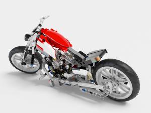 儿童乐高拼装摩托跑车