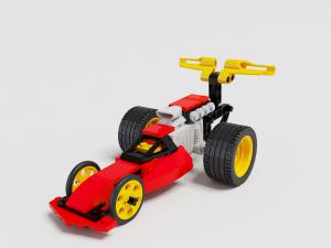 乐高拼装儿童玩具跑车