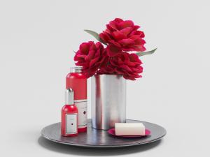 卫浴间不锈钢花瓶、洗浴用品