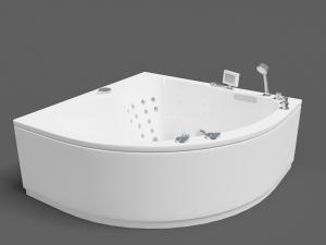 现代圆角带按摩浴盆