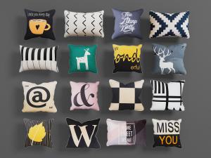 北欧风图案沙发靠垫