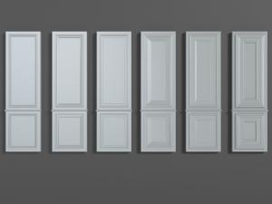 欧式带角线的实木护墙板