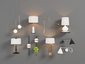 新中式、现代等多款台灯、壁灯