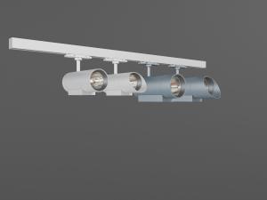 现代多头轨道筒灯
