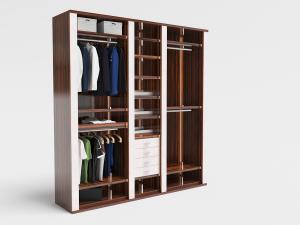 开放式没有柜门的更衣间衣物鞋帽收纳柜