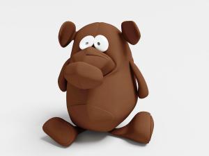 长鼻子棕色儿童布偶玩具