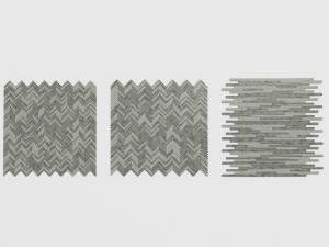 北欧斜拼鱼骨纹灰色实木地板
