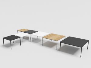 现代金属高脚长方形茶几、边几3d模型 现代金属高脚长方形茶几、边几