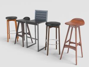 北欧多款实木吧台椅、吧台凳