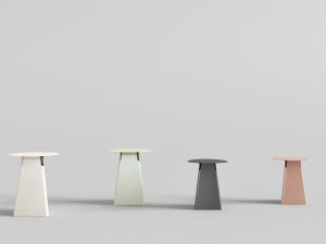 现代多彩圆形、多边形边几、角几3d模型 现代多彩圆形、多边形边几、角几