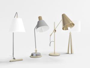 现代简约金属灯罩台灯