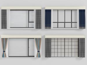 带有英伦风情的方格布艺窗帘