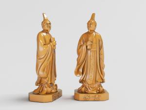 中国古代先贤圣人子贡金属雕像